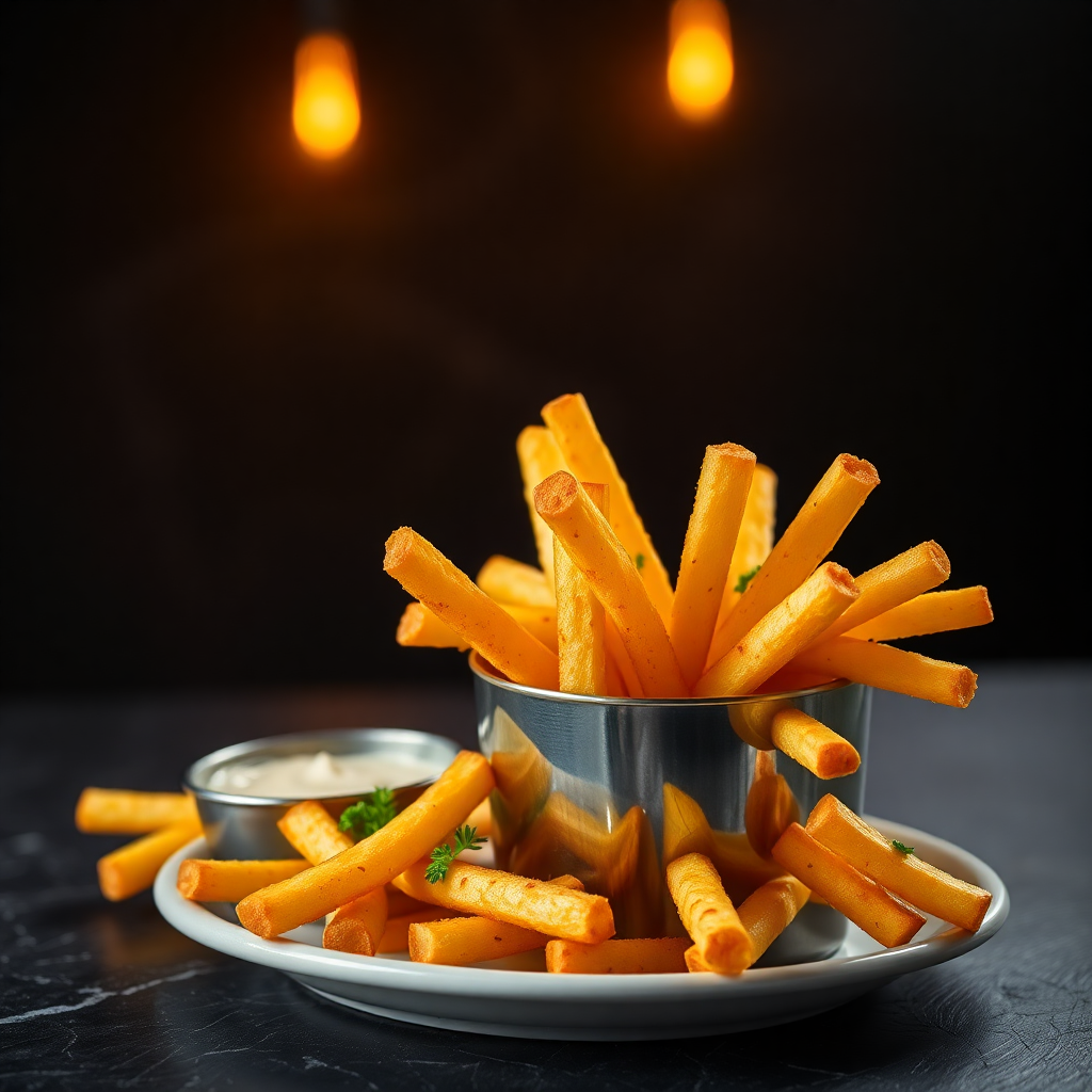 Papas fritas ready to fry